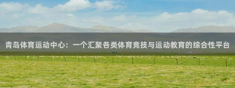 MK体育官方正版app官方：青岛体育运动中心：一个汇聚各类体